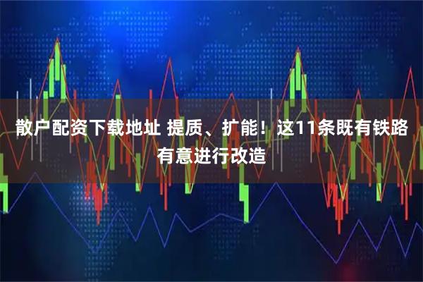 散户配资下载地址 提质、扩能！这11条既有铁路有意进行改造