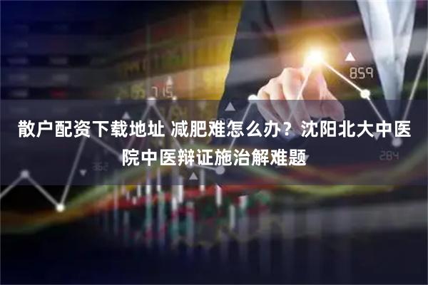 散户配资下载地址 减肥难怎么办？沈阳北大中医院中医辩证施治解难题