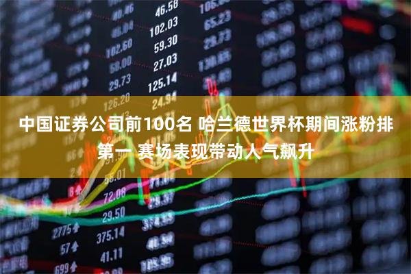 中国证券公司前100名 哈兰德世界杯期间涨粉排第一 赛场表现带动人气飙升